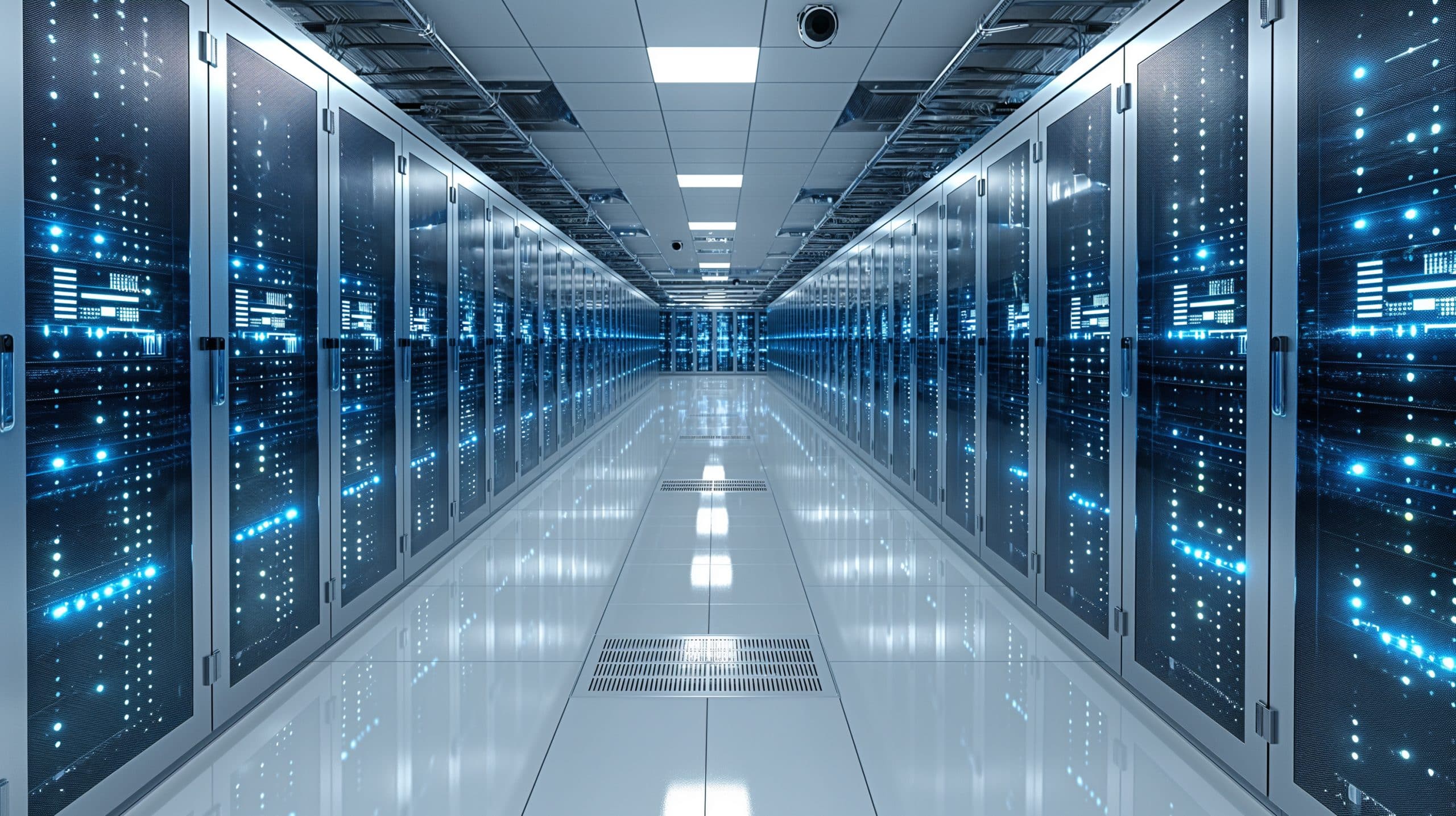 White space in a large scale data center